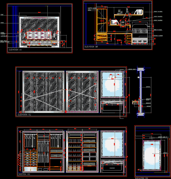 Bedroom 2D DWG Detail for AutoCAD • Designs CAD