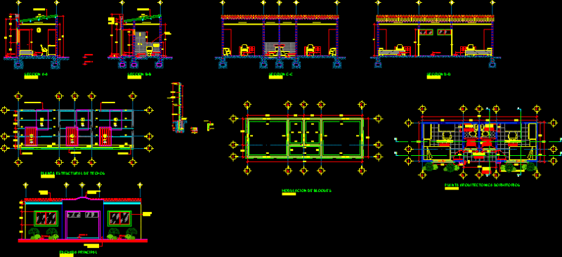 2-Bedroom Architectural and Structural DWG Plans