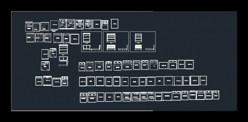Beds DWG Block for AutoCAD