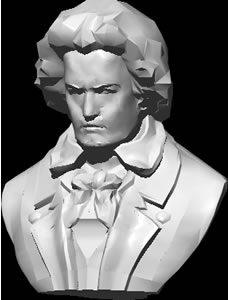 Beethoven Statue 3D DWG Model for AutoCAD