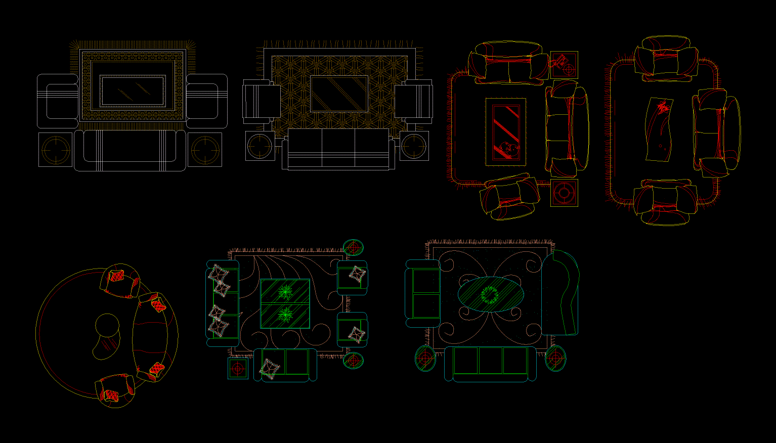 динамические блоки autocad мебель