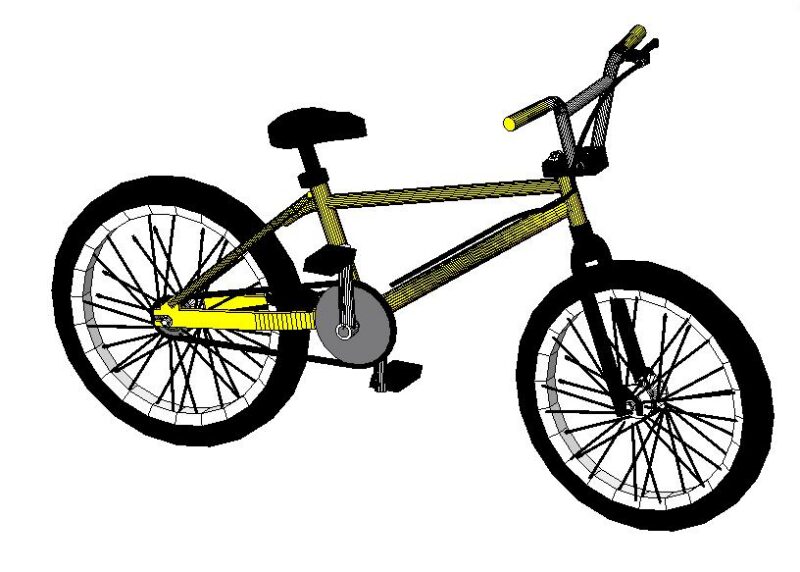 Bicycle 3D DWG Model for AutoCAD