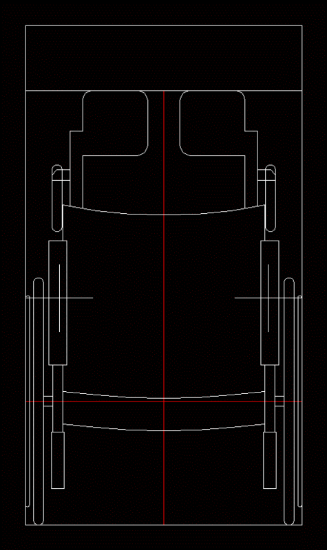 Bl Disabled – Wheelchair DWG Block for AutoCAD