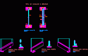Blindex Tempered Glass Assembly Detail DWG Detail for AutoCAD