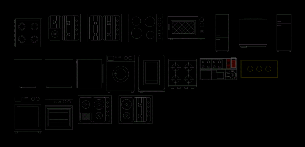Block Kitchen DWG Block for AutoCAD