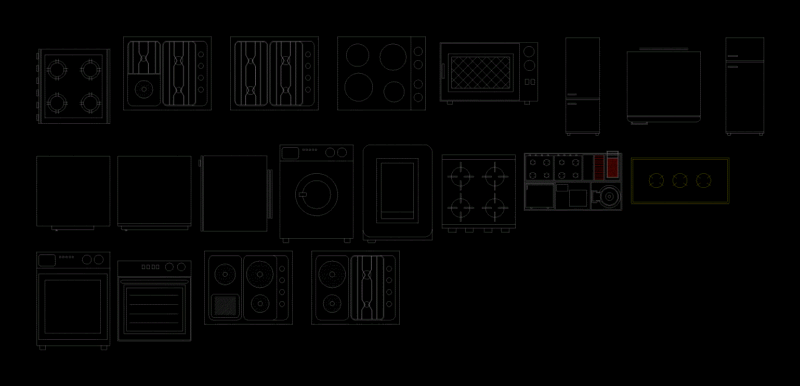 Block Kitchen DWG Block for AutoCAD