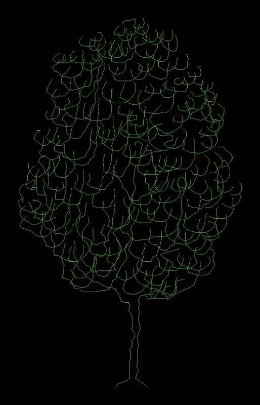 Pencil Cactus Tree 2D DWG Elevation for AutoCAD