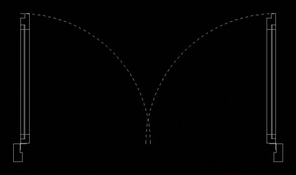 Block Dynamic Hinged Screen DWG Block for AutoCAD