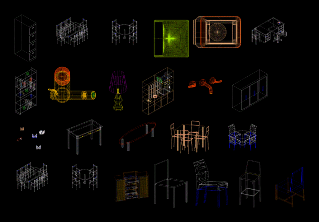 Blocks 3D DWG Model for AutoCAD