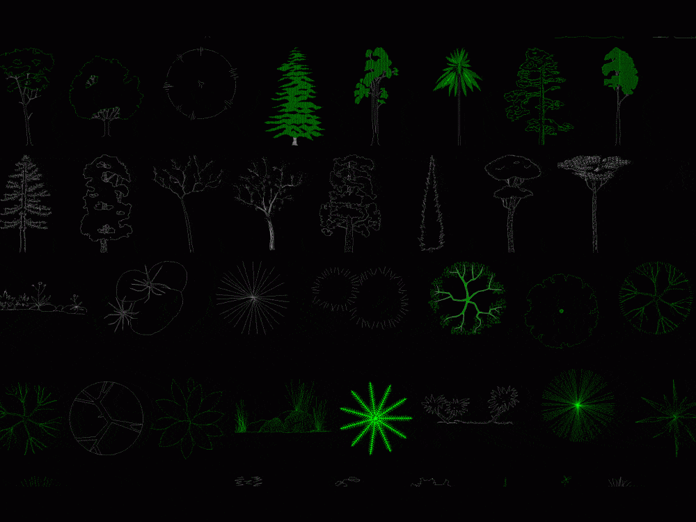 Blocks Trees Dwg Plan For Autocad • Designs Cad 2389