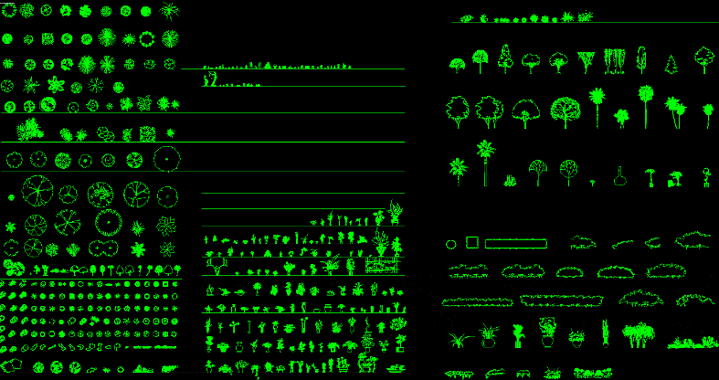 Blocks Vegetation DWG Plan for AutoCAD â€¢ Designs CAD