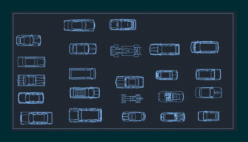 Blocks Car DWG Plan for AutoCAD