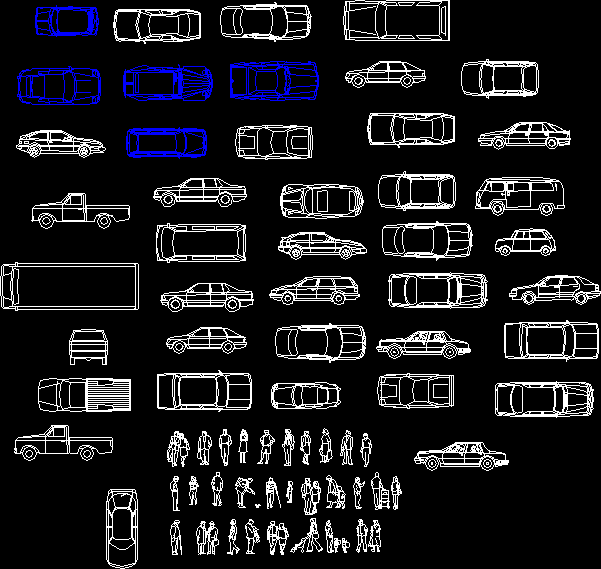 Blocks Furniture - Car DWG Block for AutoCAD • Designs CAD