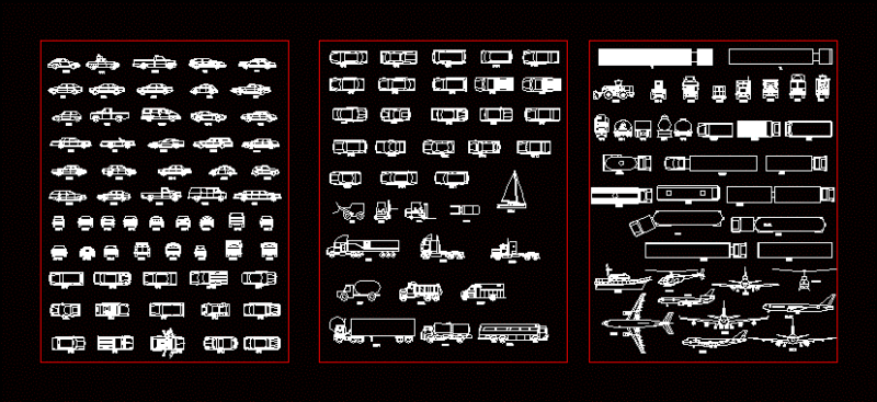 Blocks Vehicles DWG Block for AutoCAD