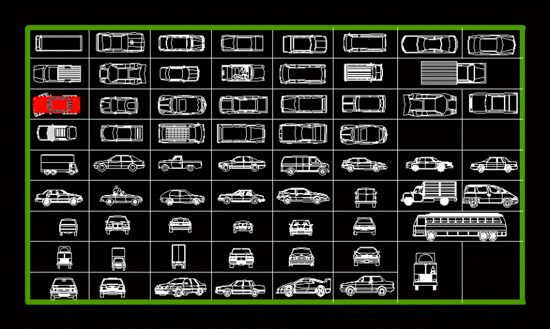 Blocks Vehicles 2D DWG Block for AutoCAD