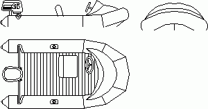 Boat DWG Block for AutoCAD