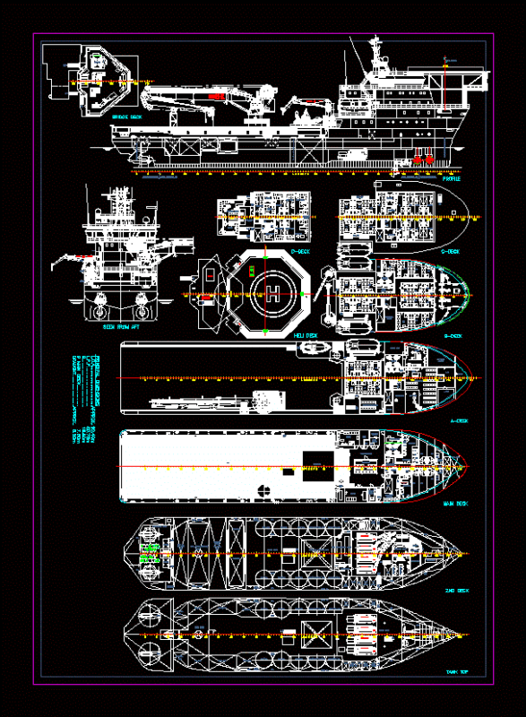 Boat Dpiii DWG Section for AutoCAD