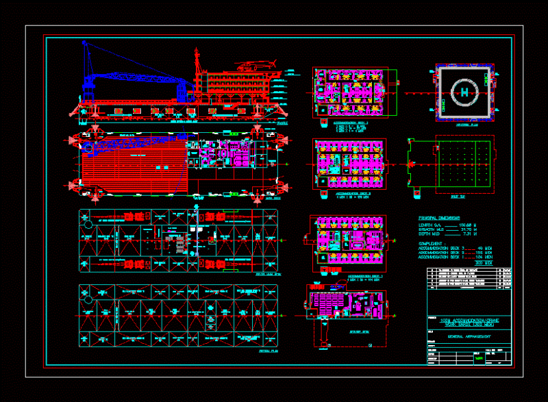 Boat Oil DWG Section for AutoCAD