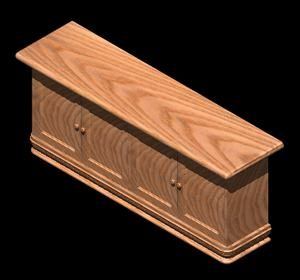 Low Cupboard 3D DWG Model for AutoCAD