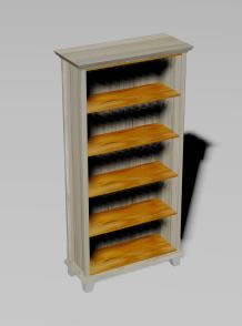 Bookcase 3D MAX Model for 3D Studio Max