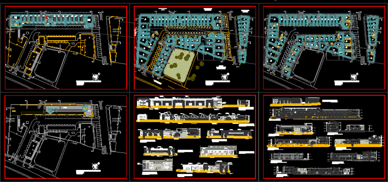 Boulevard DWG Section for AutoCAD