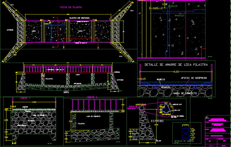 Box Bridge 1, DWG Detail for AutoCAD