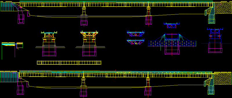 Bridge DWG Detail for AutoCAD