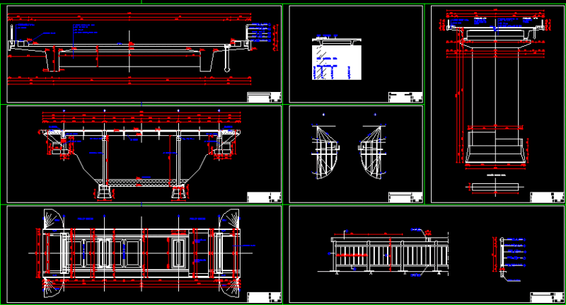 Bridge DWG Block for AutoCAD