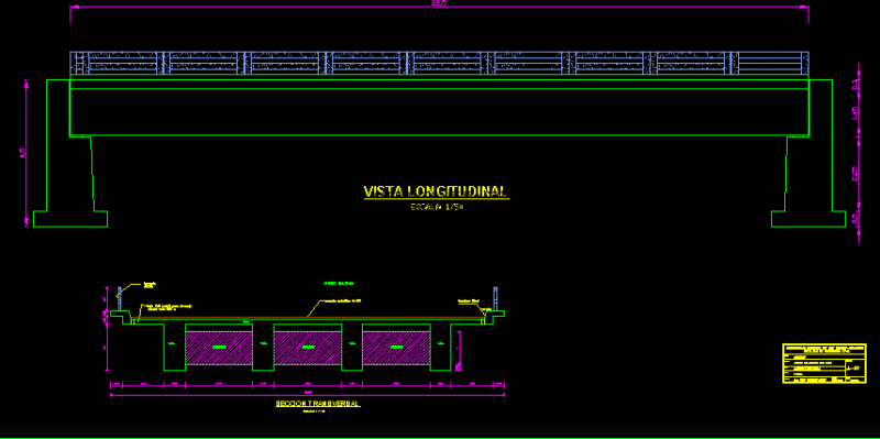 Bridge DWG Plan for AutoCAD