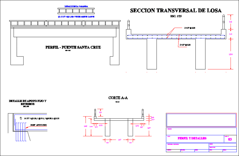 Bridge DWG Block for AutoCAD