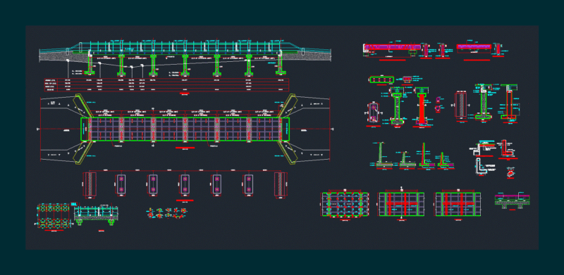 Bridge DWG Block for AutoCAD