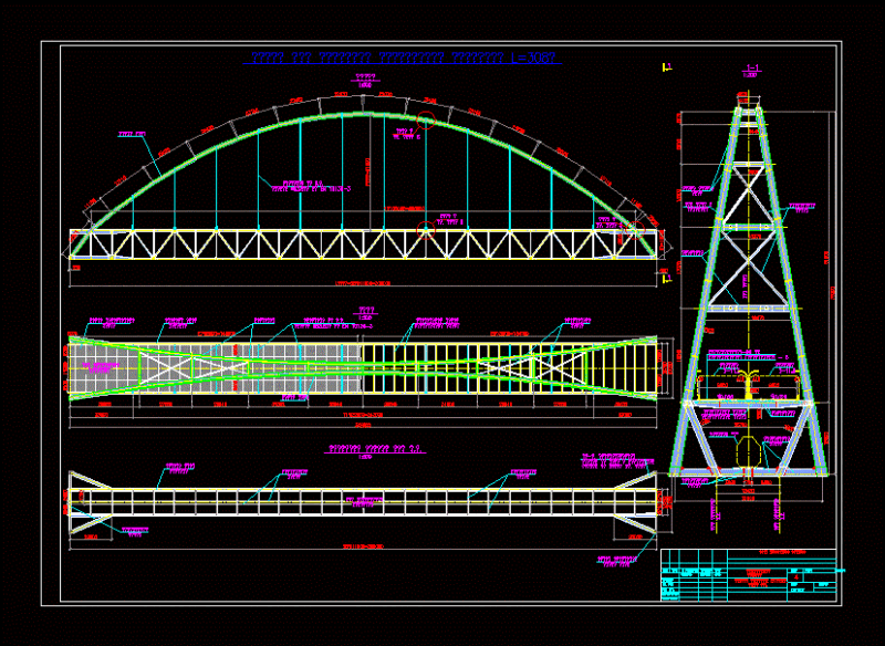 Bridge Across The River DWG Block for AutoCAD