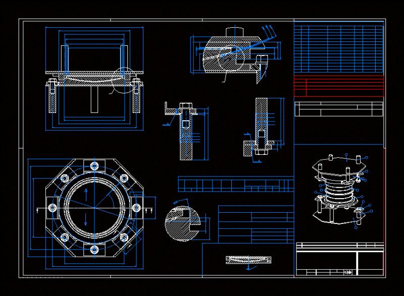 Bridge Bearings DWG Full Project for AutoCAD