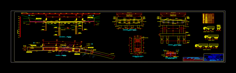 Bridge Edomex DWG Section for AutoCAD