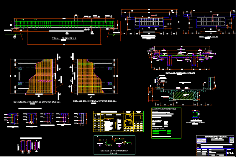 Bridge Girder 50 Ft, 146 M — Design DWG Block for AutoCAD