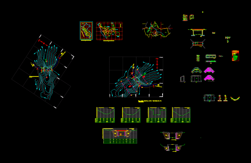 Bridge Llanten; Sarin District DWG Plan for AutoCAD