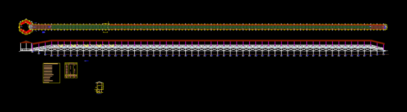 Bridge Pedestrian DWG Block for AutoCAD