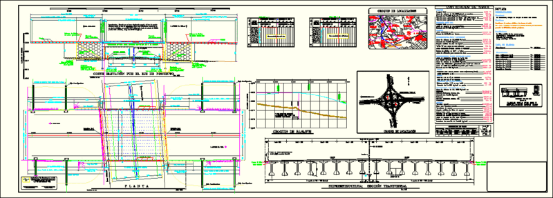 Bridge Project DWG Full Project for AutoCAD