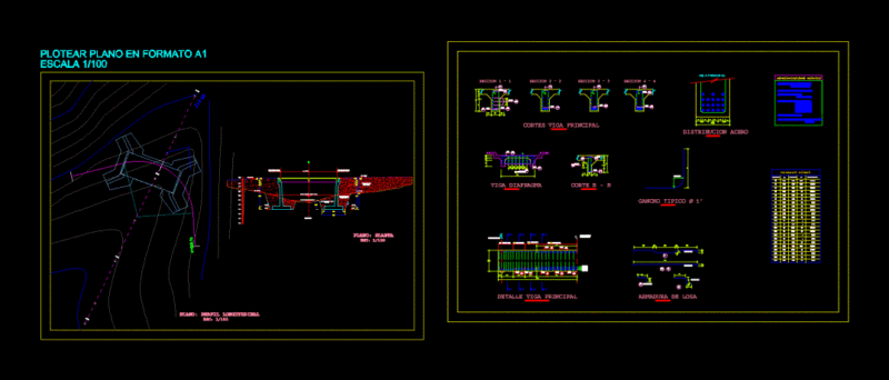 Bridge Project DWG Full Project for AutoCAD