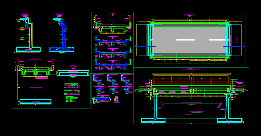 Bridges DWG Block for AutoCAD