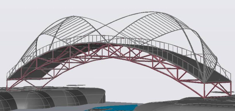 Bridge Scale Model 3D DWG Model for AutoCAD