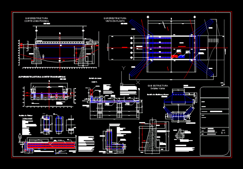 Bridge Sections DWG Section for AutoCAD