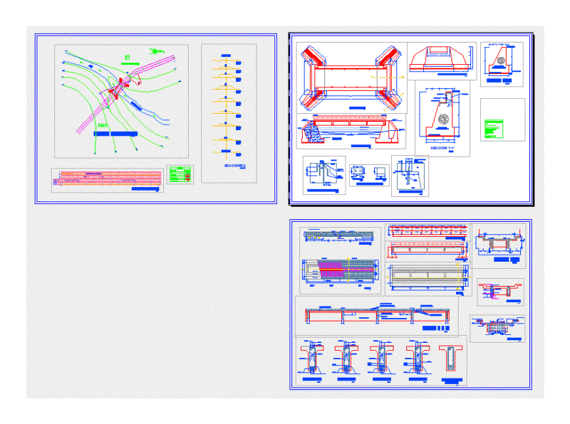 Bridge Slab Beam 1700 M DWG Plan for AutoCAD
