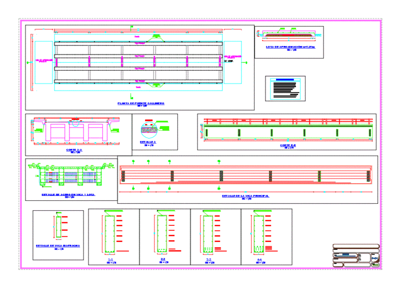 Bridge Structure DWG Detail for AutoCAD