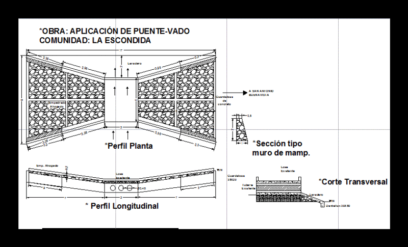 Bridge – Vado DWG Block for AutoCAD