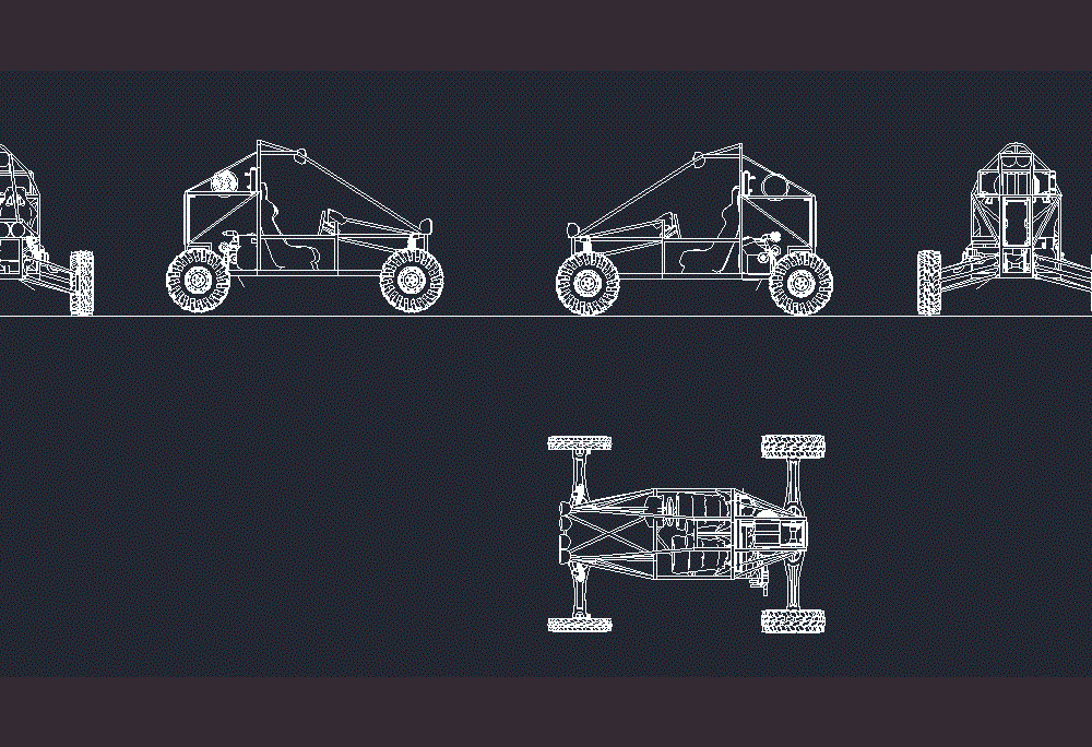 Buggy 4x4 DWG Elevation for AutoCAD • Designs CAD
