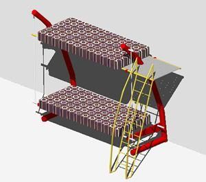 Bunk bed 3D DWG Model for AutoCAD