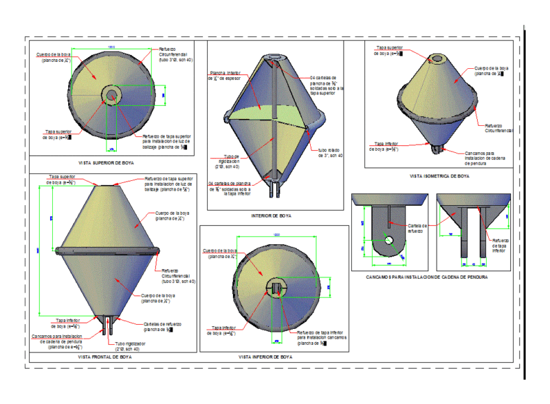 Buoy 3D DWG Model for AutoCAD