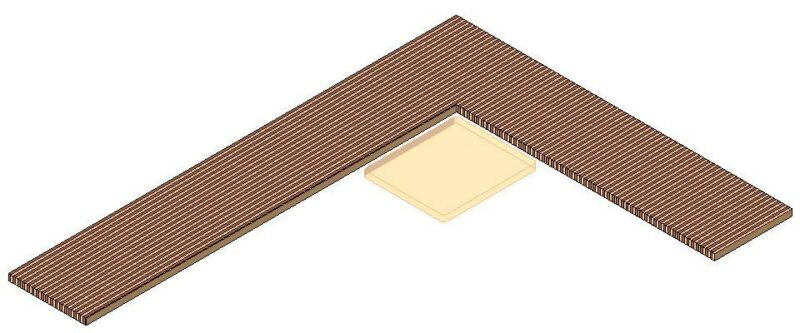 Butcher Countertop DWG Block for AutoCAD