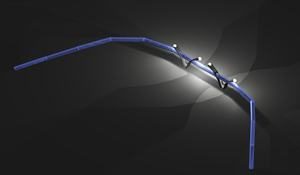 Bycicle Path Bridgeand Peatonal – Ntght View 3D DWG Model for AutoCAD